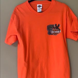 Harley-Davidson Men’s Tee Shirt Large Orange